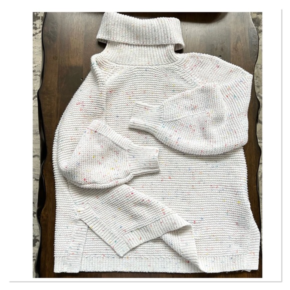 LOU & GREY Chunky Confetti Fleck Turtleneck Sweater - Picture 9 of 10